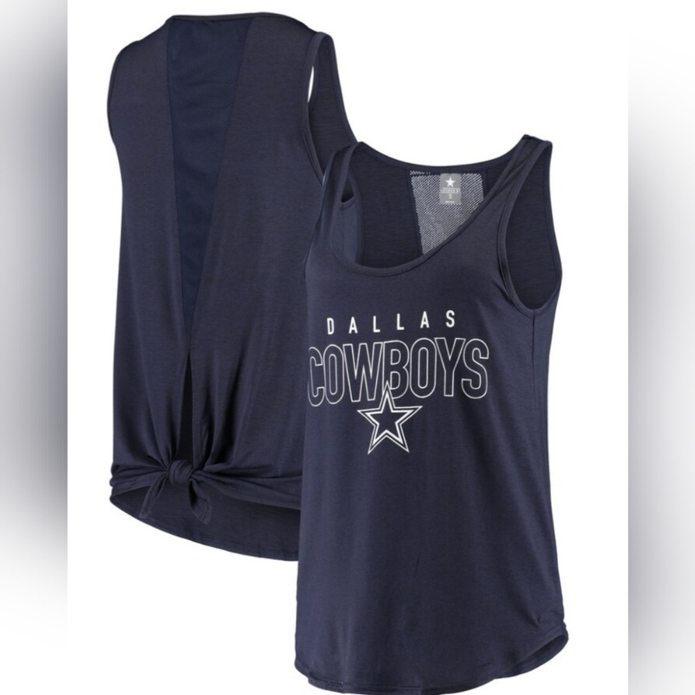 Dallas Cowboys NFL  Ladies Navy Burke Tank Top , size 2X